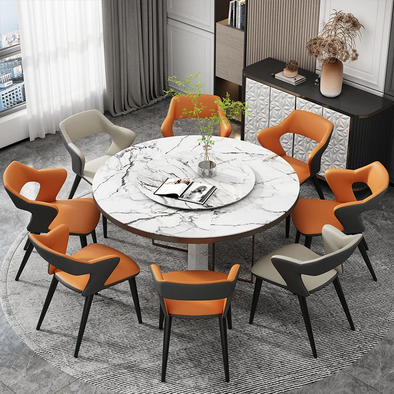 

Free Shipping Metal Dining Chairs Modern Luxury Dining Room Dining Chairs Lounge Ergonomic Sillas Soft Chair With Backrest