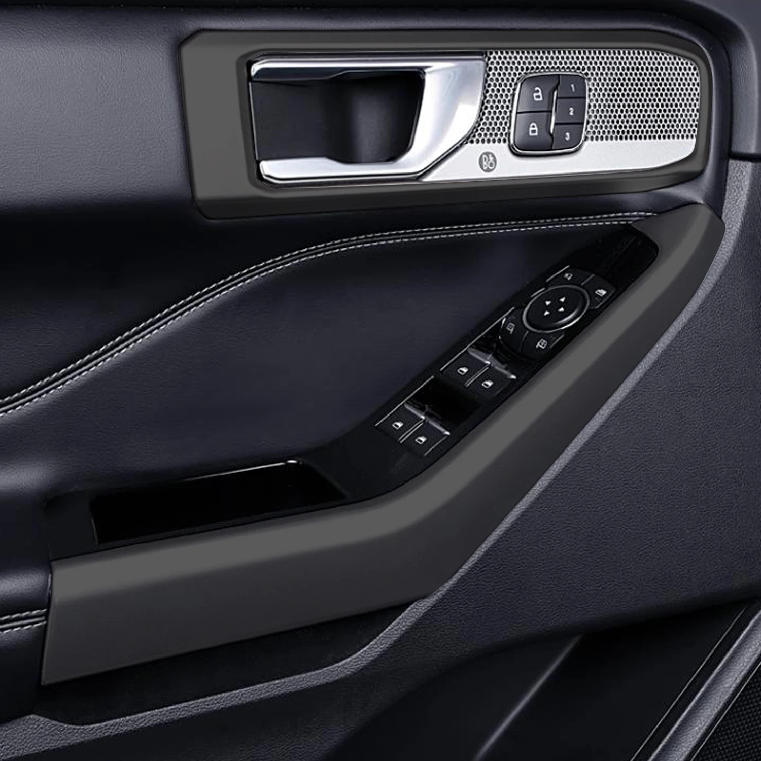 Фото 4 шт., декоративные подлокотники для внутренней двери Ford Explorer 2020 2021 2022 2023 №3