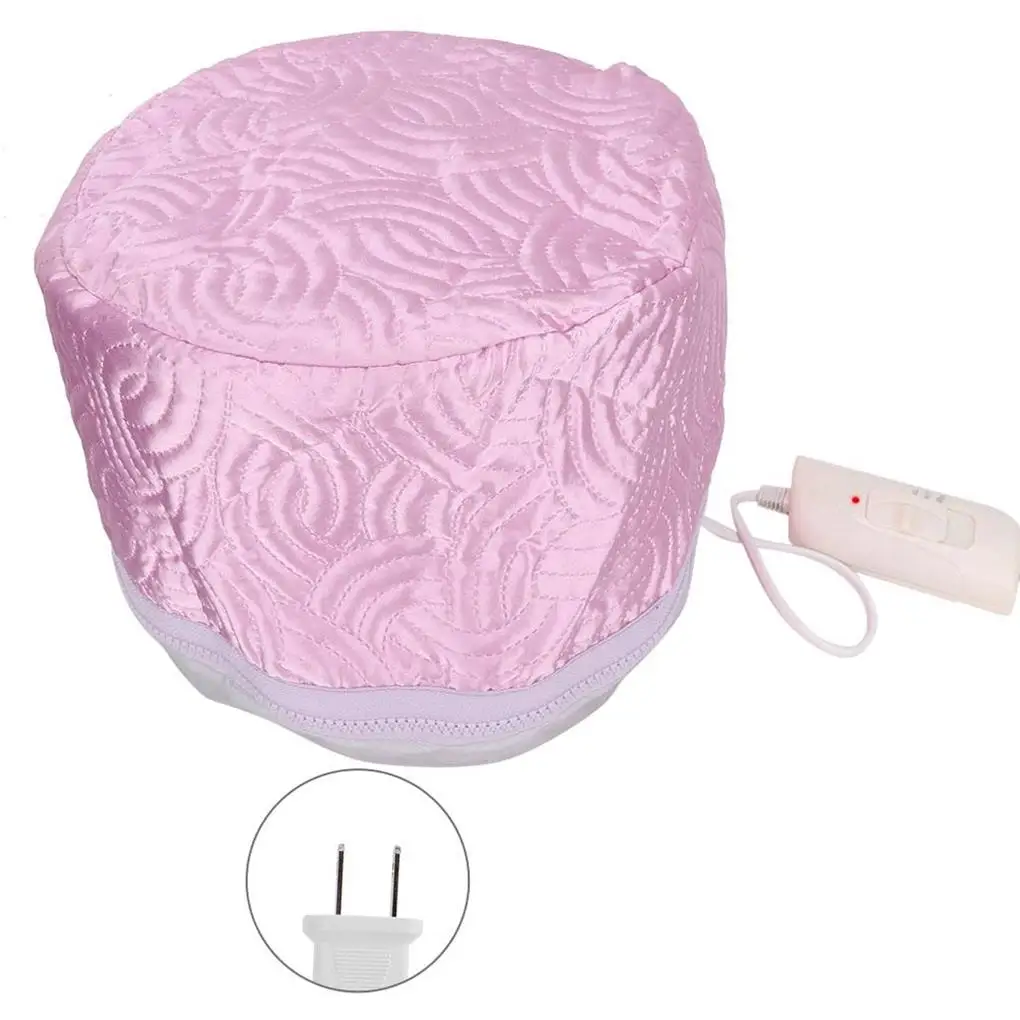 

Electric Hair Steamer Cap 3 Gear Adjustable Heating Hat Salon Barber Travel Hairs Care Beauty for Female US Plug
