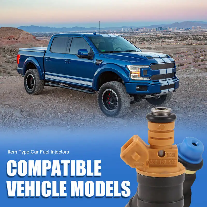 Car Fuel Injectors 0280150943 9F593-D5A For Ford F150 F250 F350 E150 E250 E350 4.6L 5.0L 5.4L 5.8L Injection Nozzle
