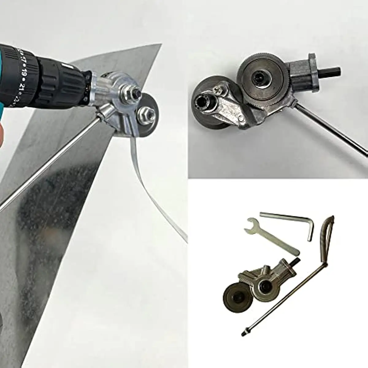 

2023 Plate Cutter for Electric Drill Metal Nibbler Drill Attachment Electric Drill Shears Drill Attachment for Metal Cutting