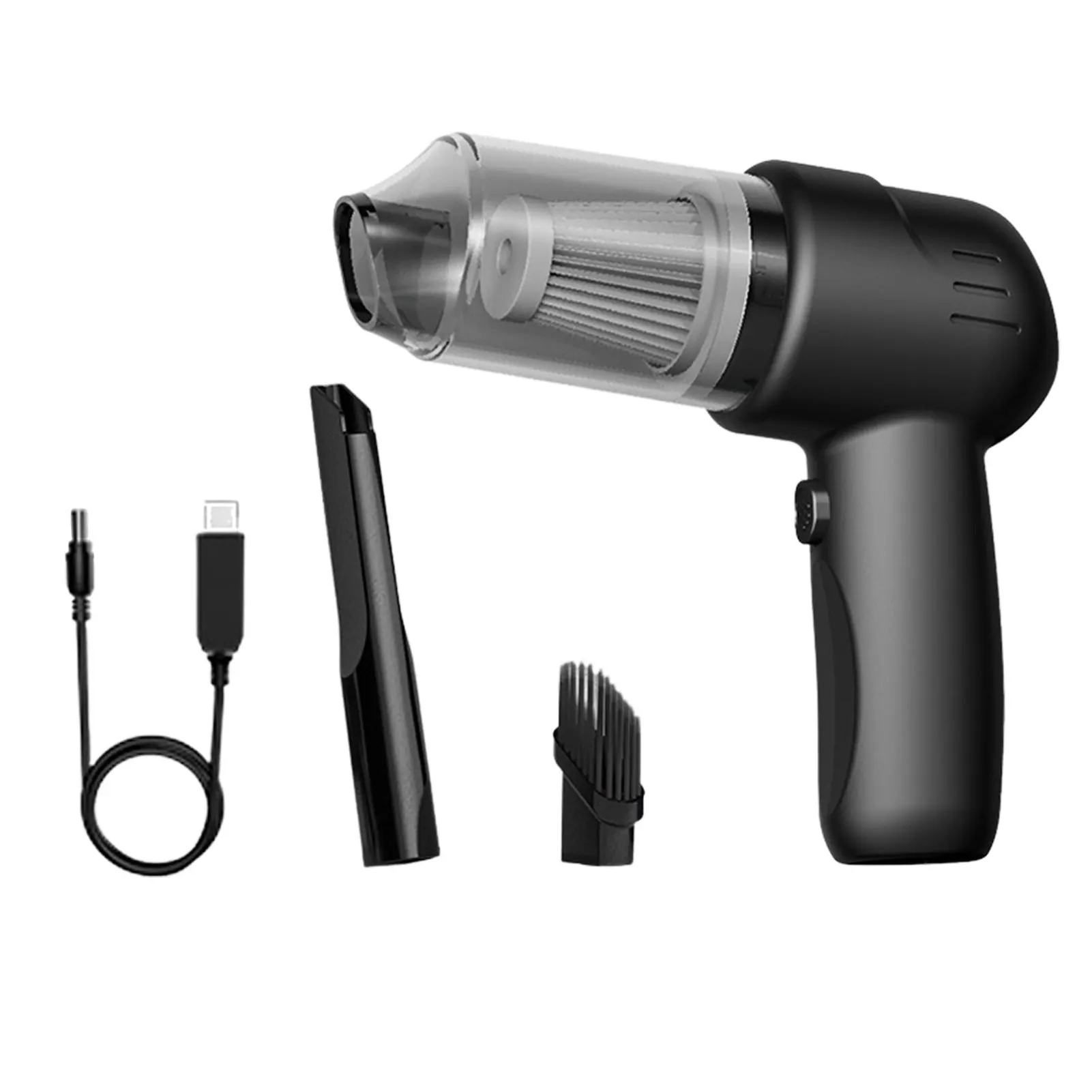 

Портативный пылесос для автомобиля, Электрический пыльник, ручной пылесос с зарядным кабелем, 2 в 1, портативный пылесос для сухой и влажной ...