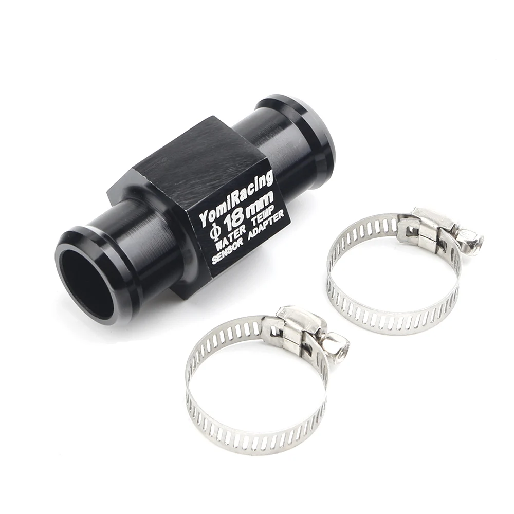 

Universal Black 16MM 18MM 20MM 22MM Motorcycle Water Temp Gauge Radiator Temperature Sensor Joint Pipe Hose Sensor Gauge Adapter