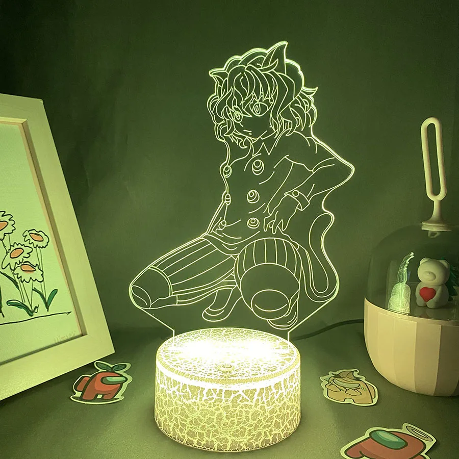 Hunter x Аниме Фигурка Neferpitou 3D светодиодный ночсветильник подарки для друзей Otaku