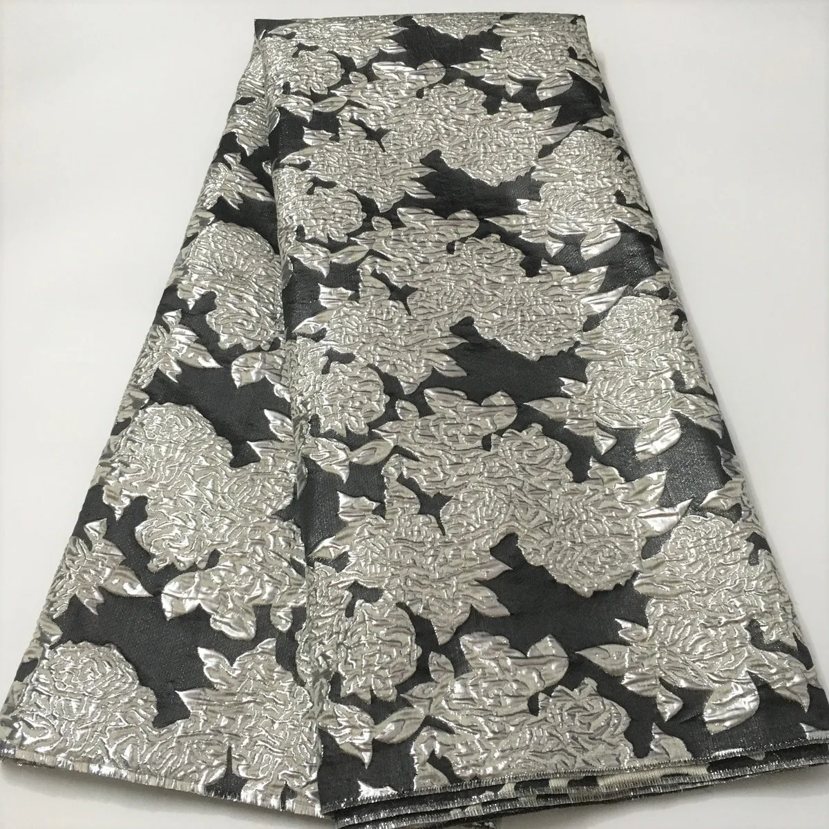 Золотая парчовая кружевная ткань с новым материалом африканская жаккардовая