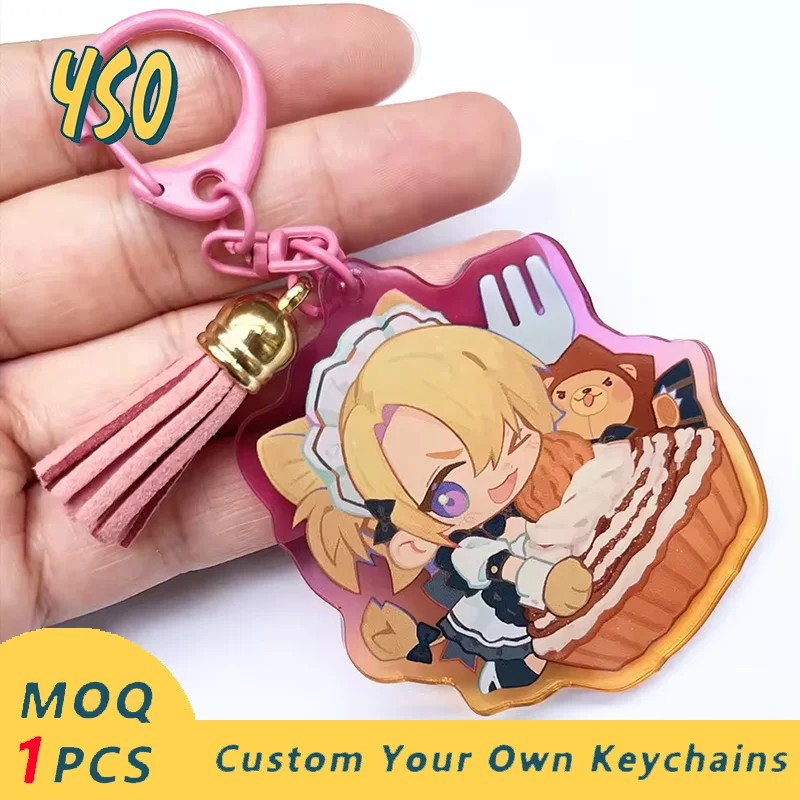 Акриловый брелок YSO сделанный на заказ высокое качество милая мультяшная