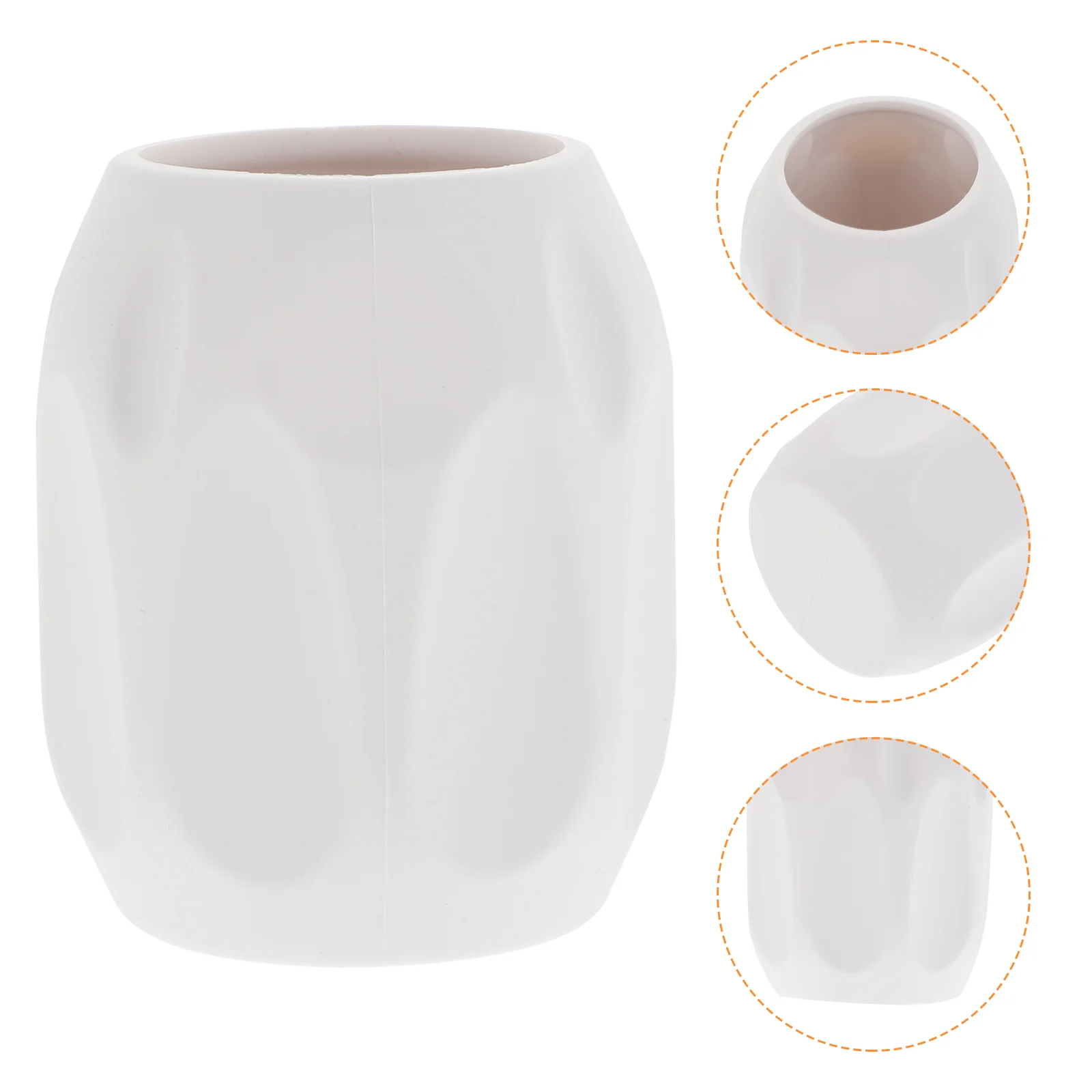 

Makeup Storage Pen Holder Office Desk Desktop Organizer Silicone Stand Brush Bucket Silica Gel Container Student