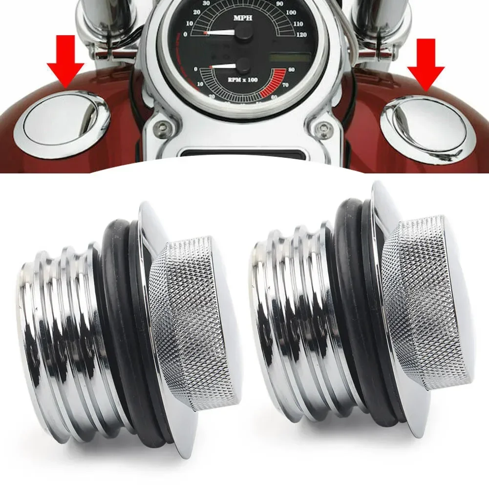 

Мотоцикл левый + правый для Harley Davidson Road King Softail Dyna, смывная резьба, всплывающая крышка бензобака, вентилируемая крышка топливного бака