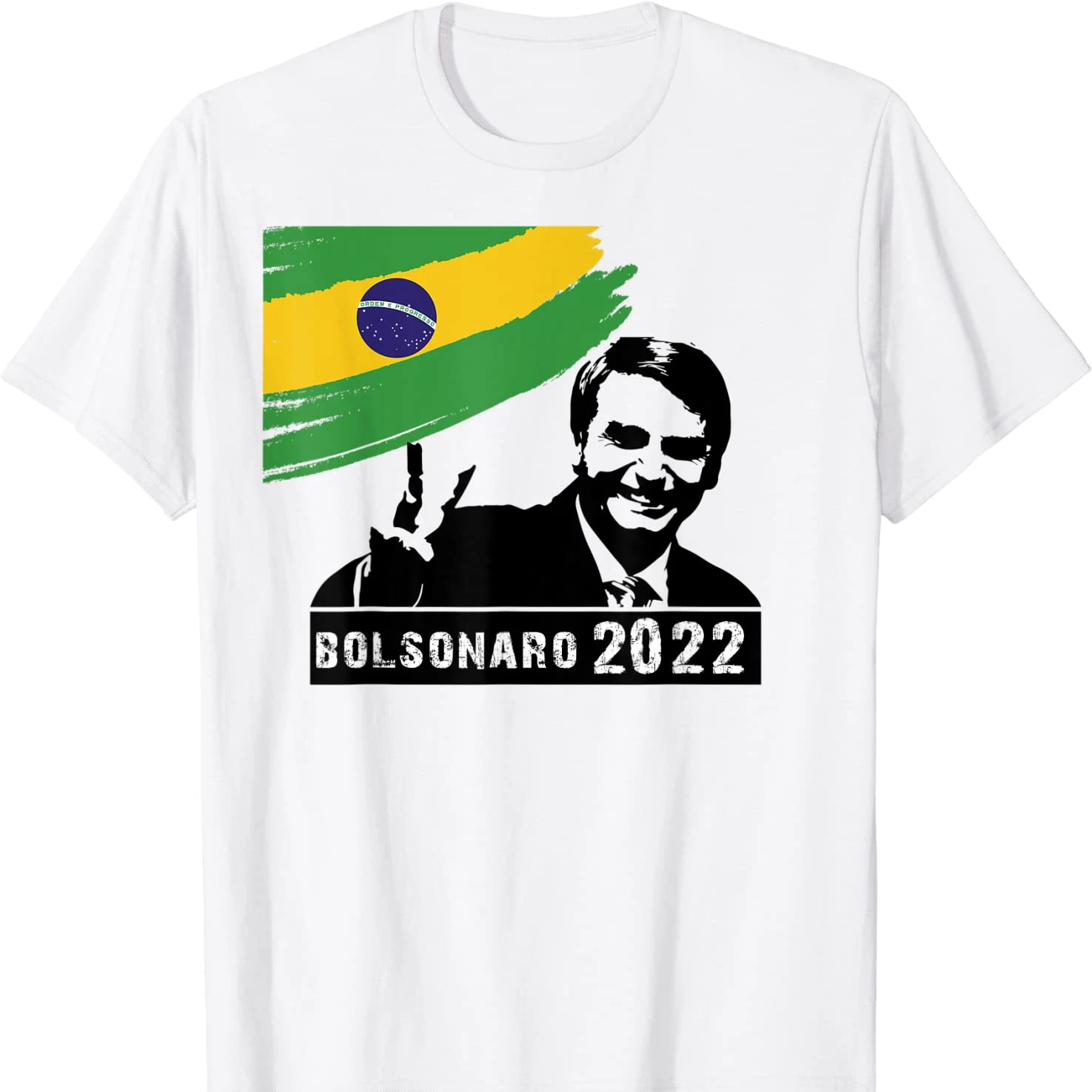 

Bolsonaro Presidente Brazilian Bolsomito 2022 Brasil Flag T Shirt New 100% Cotton Short Sleeve O-Neck T-shirt Casual Mens Top