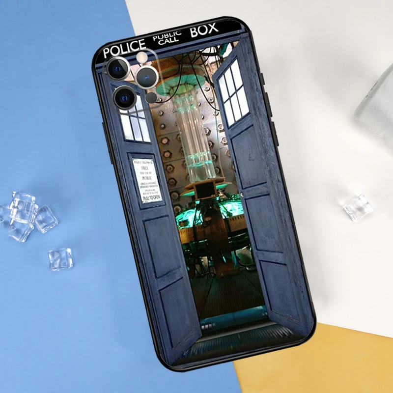 Защитный чехол Tardis для iPhone 11 12 13 Pro Max Mini X XS XR 7 8 Plus SE2 |