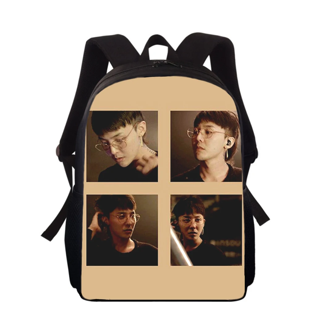 G DRAGON BIGBANG 15” 3D Print Kids Backpack Primary School Bags for Boys Girls Back Pack Students School Book Bags