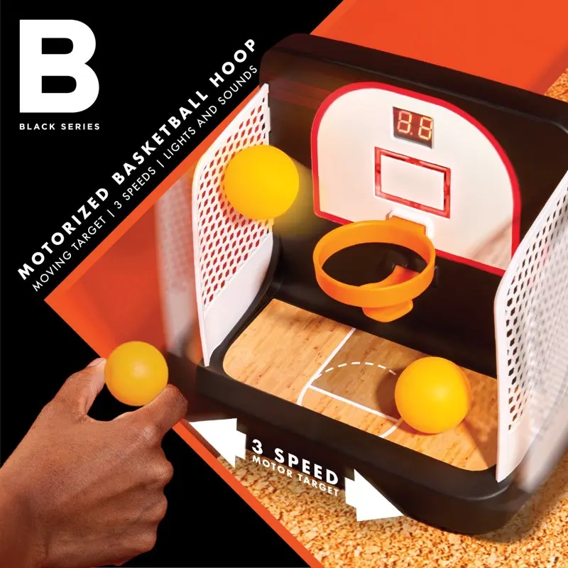 

Basketball Hoop with Moving Target with Includes Digital Score, 3 Speeds Motor Target, Lights and Sounds, Age 8+