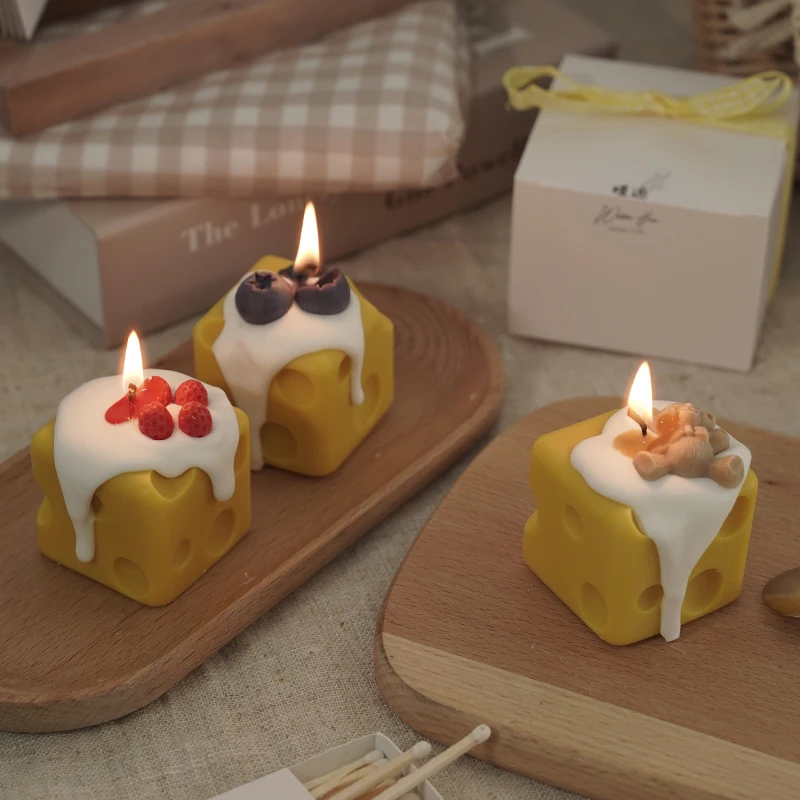 

Witchless Cube Candle Scents Aesthetic Christmas Soy Wax Cute Candle Yellow Sparkler Velas De Navidad New Year 2022 Decor Items