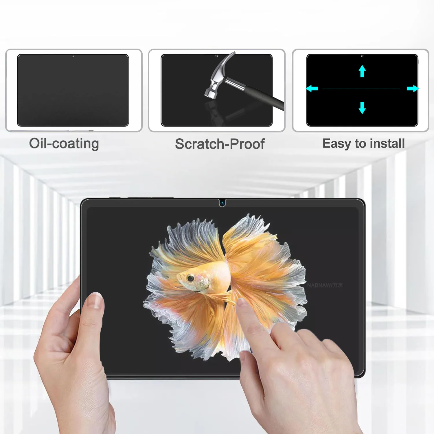 2 шт. HD устойчивое к царапинам закаленное стекло для BMAX MaxPad I11 Power 11-inch Free Bubble