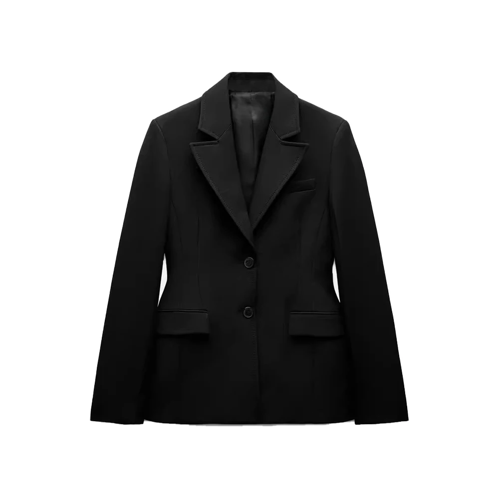 Осенняя женская одежда Zach AiIsa элегантный универсальный черный костюм на