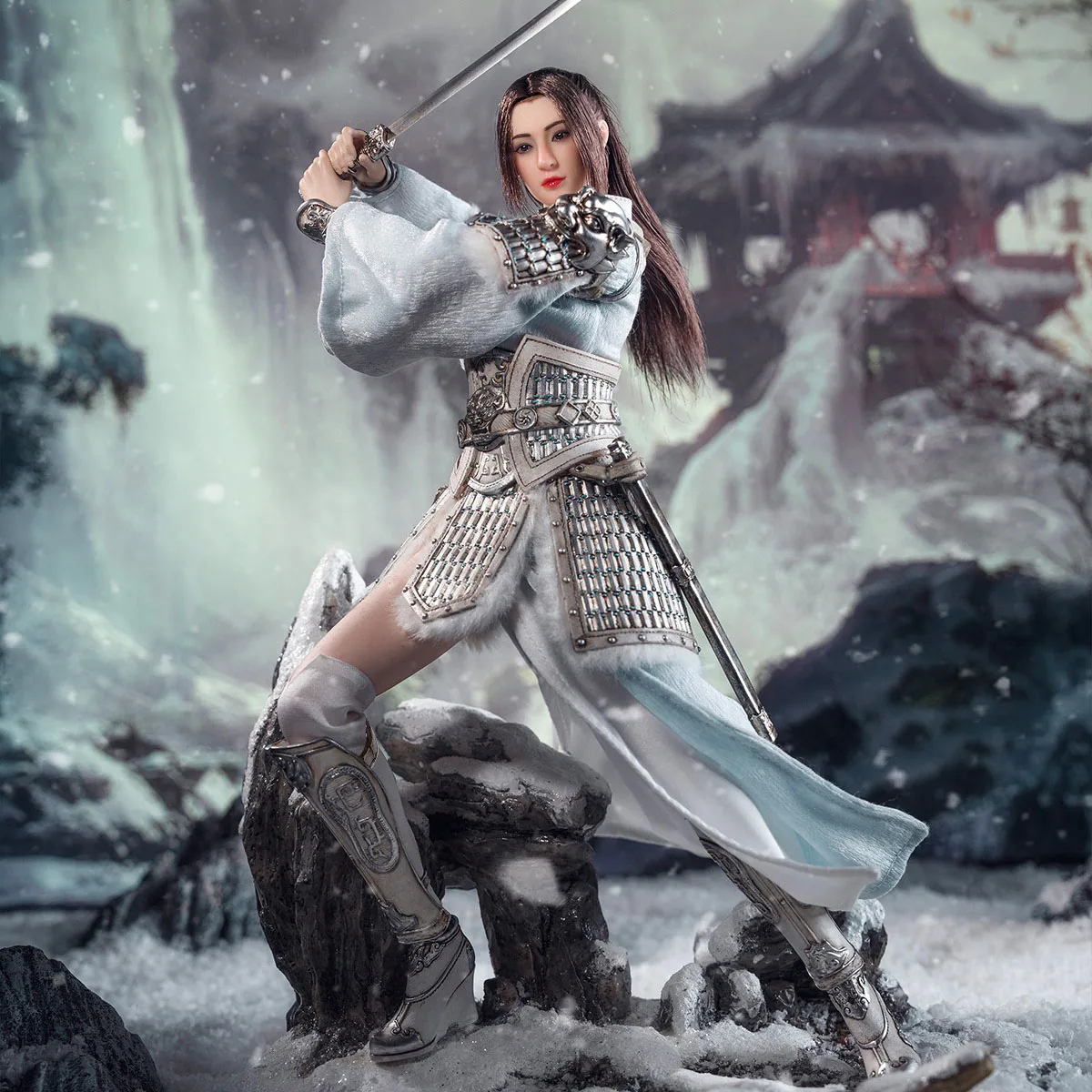 

in Stock TBLeague PL2023-204 1/6 Mulan Action Figure Model 12'' Female General Soldier Action Figure Doll Full Set Toy