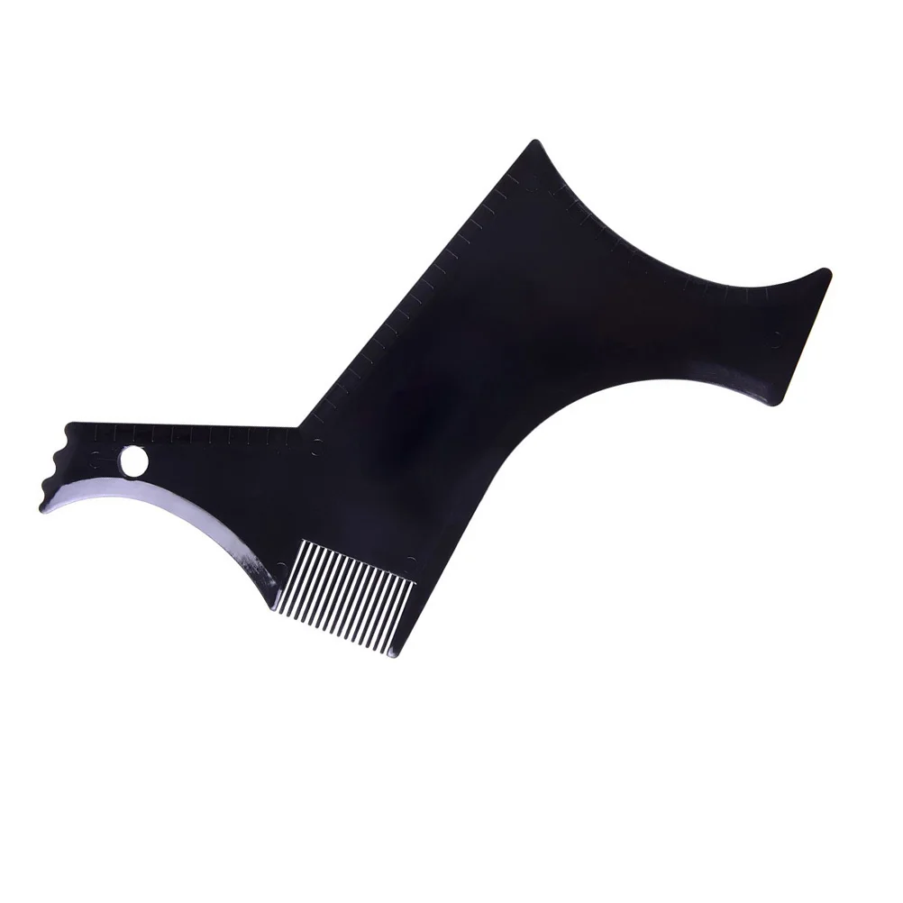 

2Pcs Beard Shaping Tool Portable Beard Styling Template Combs Beard Modelling Rulers Mustache Trimming Guide for Home Travel
