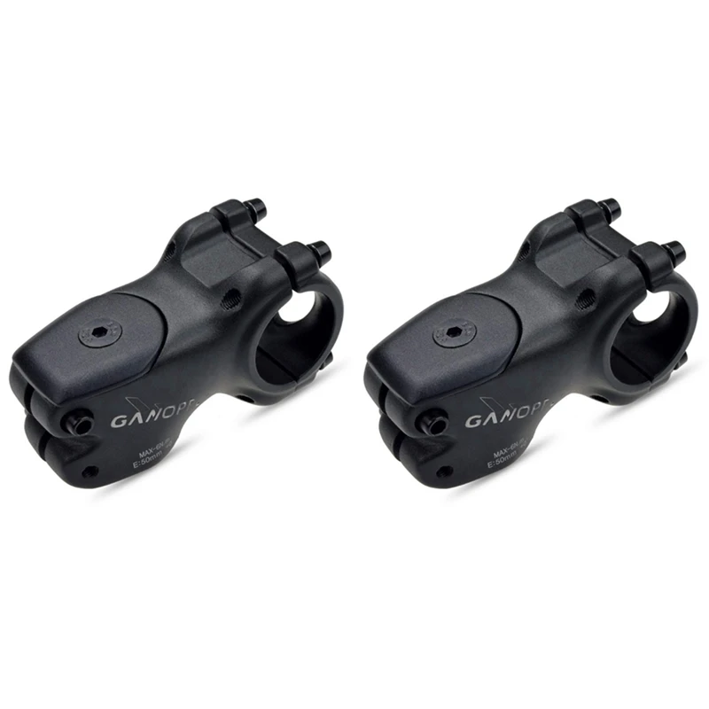 

GANOPPER 2X 0 Degree MTB Bike Stem 31.8MM Mountain Track Road Bike Alloy Handlebar Stem 50Mm Rise Up Bar Stem
