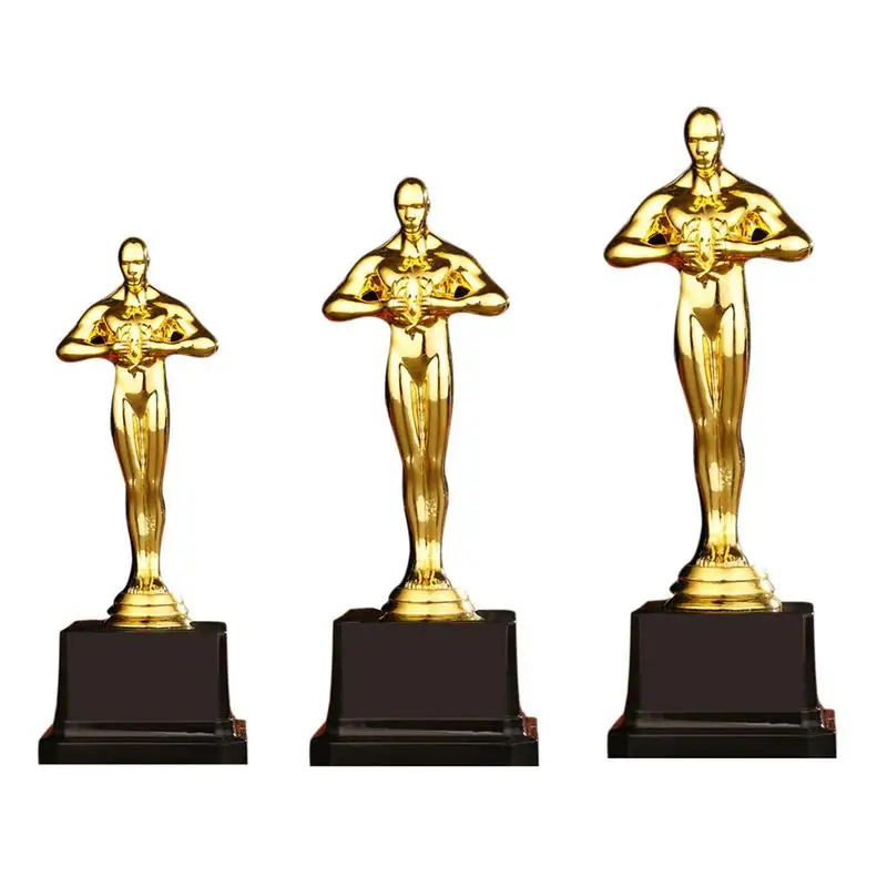 

Oscar Trophy Gold Plated Small Gold Statue Team Sports Competition Crafts Souvenir Party Celebration Gift 24cm