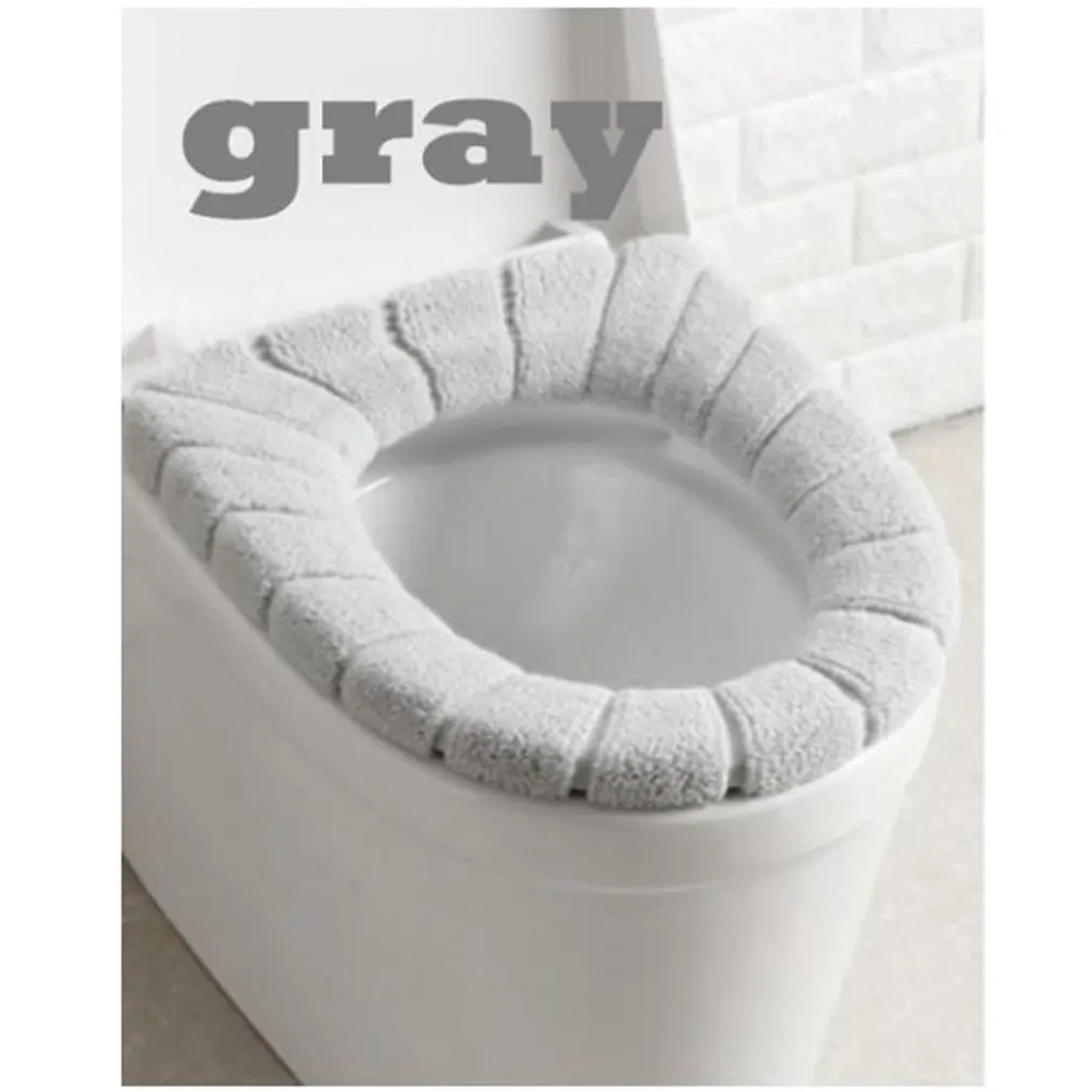 

Мягкий бархатный чехол для сиденья унитаза, моющийся зимний наполнитель для сиденья унитаза, нагревающийся коврик, накладка, подушка, Коври...