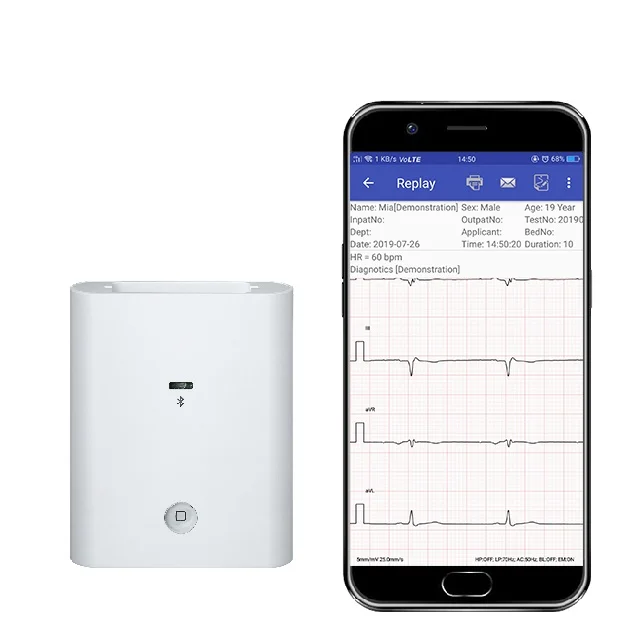 

Hot sale portable wireless Android ECG machine 12 channel