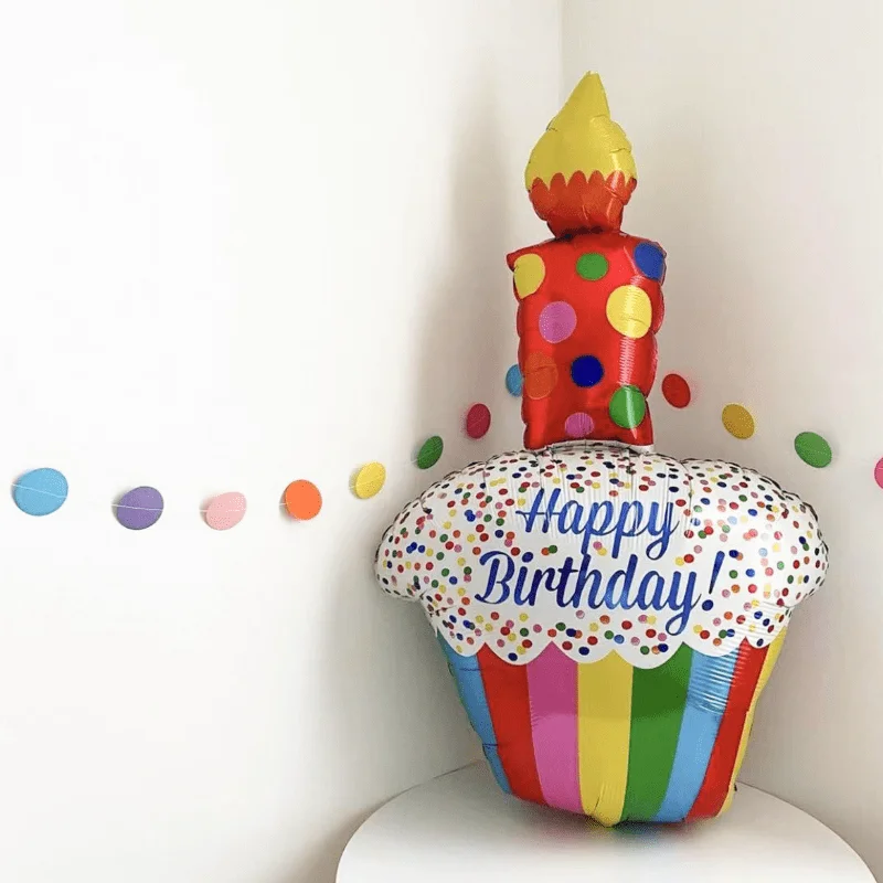 Очень большой алюминиевый декоративный шар в полоску 50 дюймов