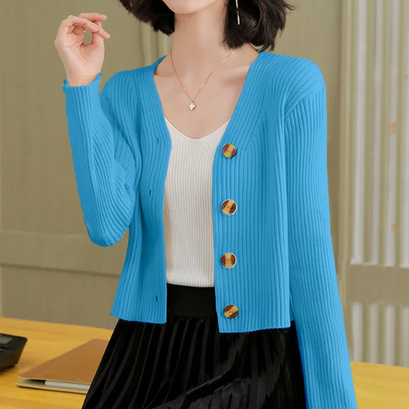 

Spring And Autumn Recreational Short Female Wool Small Coat Goes With New Fund Tall Waist Knit Cardigan Outside Build Cape