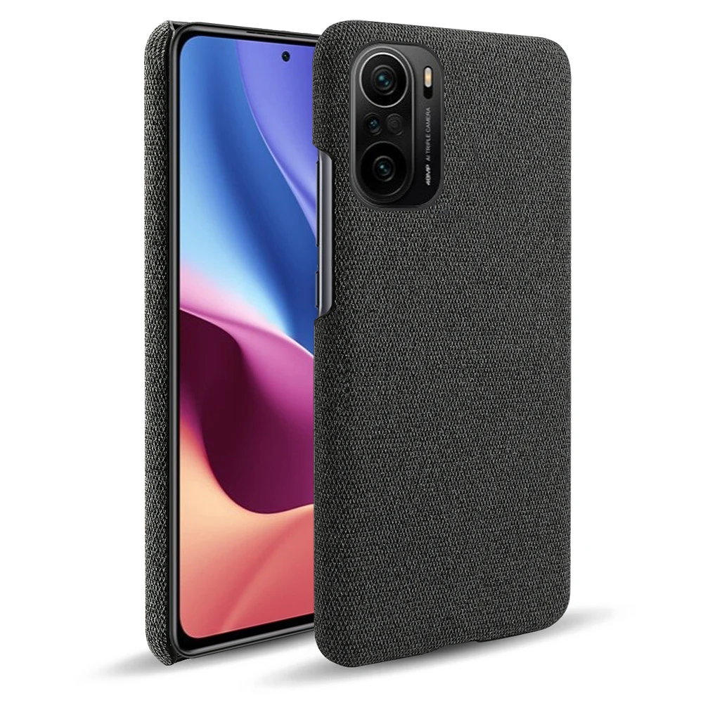 

For Xiaomi Poco F3 Case Soft Premium Fabric and Anti-Slip Grip Cloth Cover For Poco F3 Case 2021 Pocof3 f 3 Coque Funda PocoF3