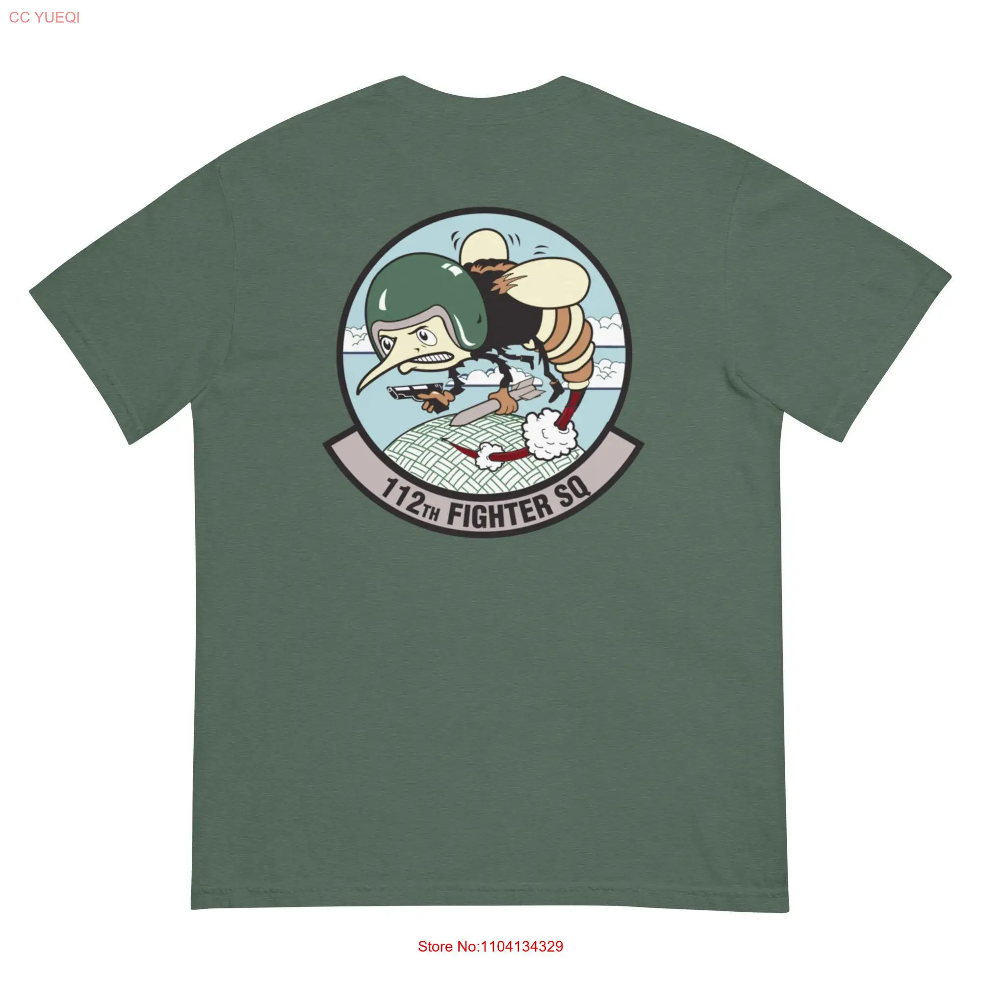 Футболка с длинным или коротким рукавом 112th Fighter squron Air National Guard Comfort Colors