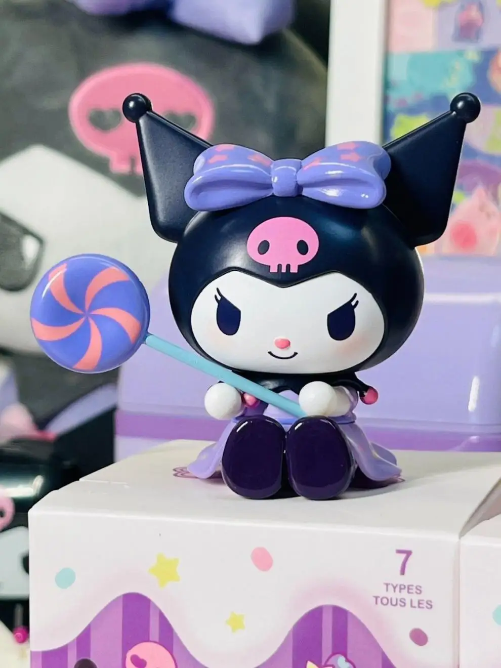 Новый Sanrio аниме 1 шт. Kuromi персонаж слепая коробка сумка-сюрприз Cick or Treat серия