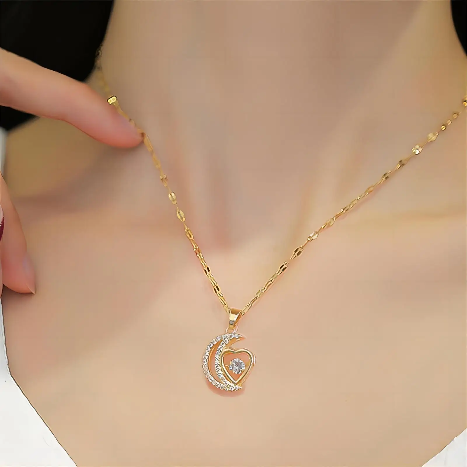 Модные ожерелья ZAKOL с подвесками в форме сердца и бабочки для женщин девушек