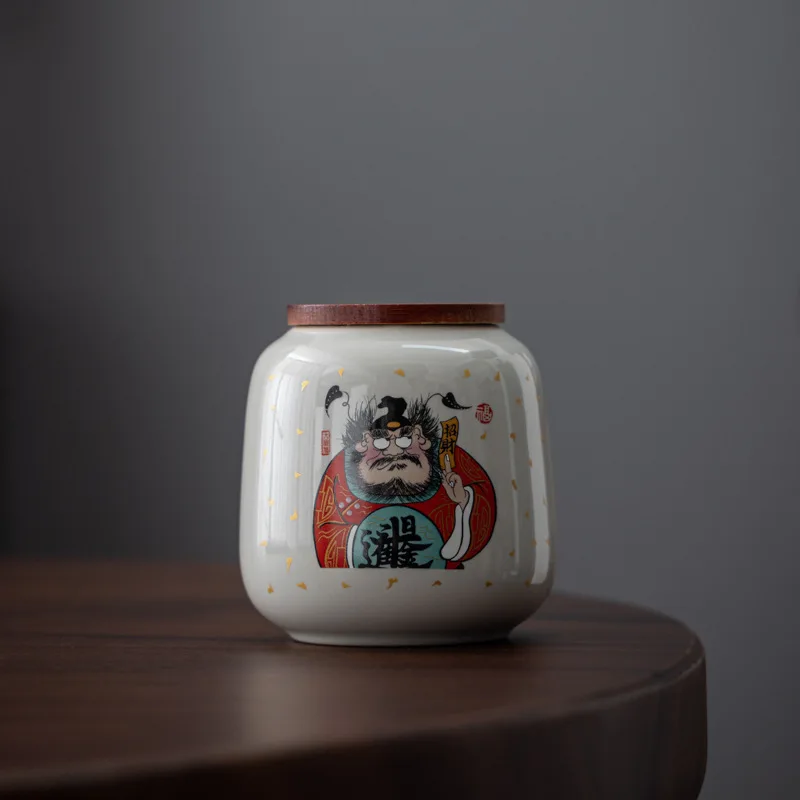 Zhong Kui Чайная банка Керамическая герметичная Маленькая упаковочная продукция для