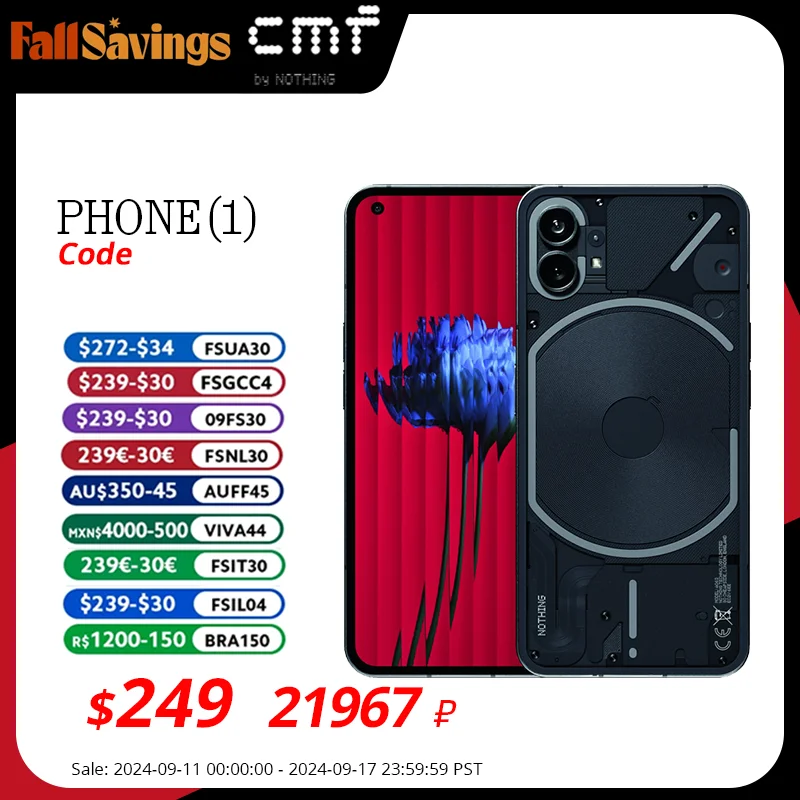 Смартфон NOTHING phone (1), 8/128ГБ, 8/256ГБ, 12/256ГБ, china | AliExpress