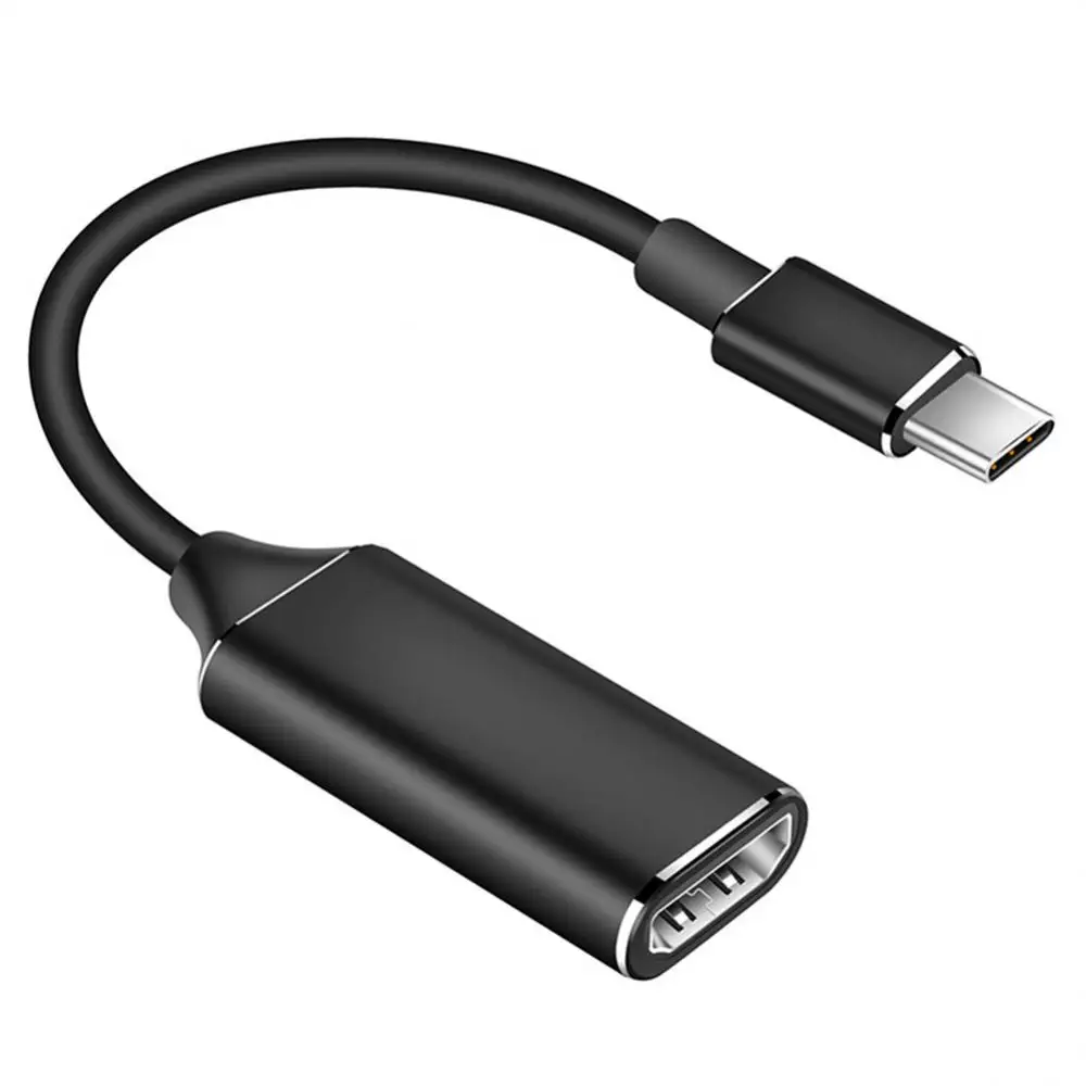 

Адаптер для телевизора 4K Type-C в HDMI-совместимый HD-кабель USB 3,1 в HDTV-совместимый конвертер для MacBook ПК ноутбука планшета Huawei