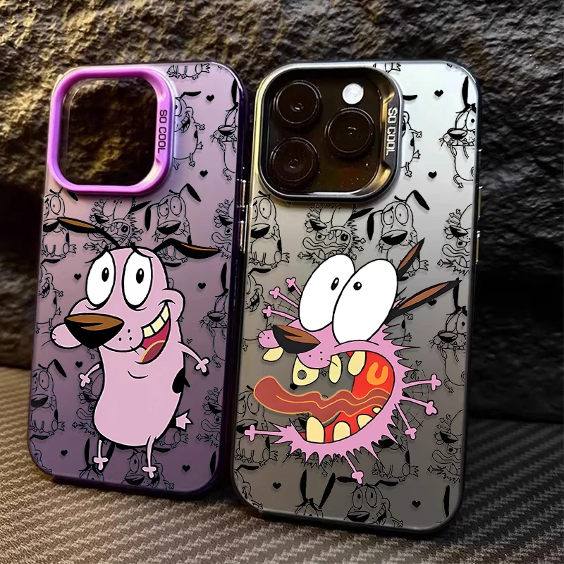 Фото Матовый чехол для Xiaomi 14 13 14T 13T 12T Pro 11 Lite 5G NE POCO X7 X6 X5 X3 NFC F3 F4 GT F5 F6 M5S M6 Pro Courages Cowardly Dog №2