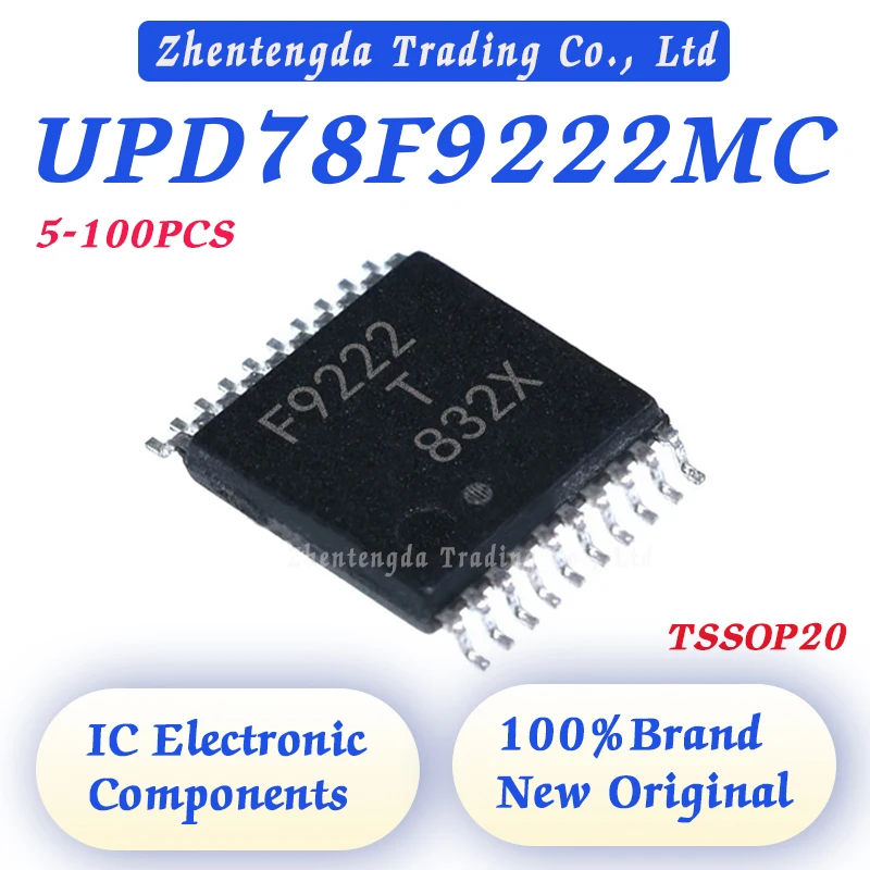 

5-100PCS UPD78F9222MC UPD78F9222 9222MC UPD78F UPD IC MCU 8BIT 4KB FLASH 20SSOP