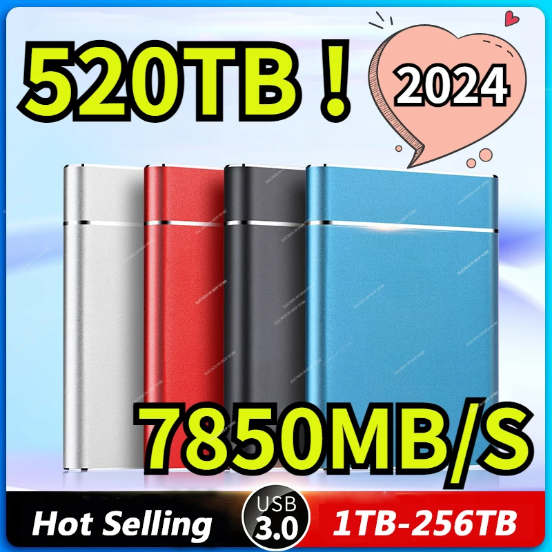 

Original Portable 128TB SSD 4TB 1TB External Hard Drive Type-C USB 3.1 High Speed 2TB External Storage Hard Disks for Laptops