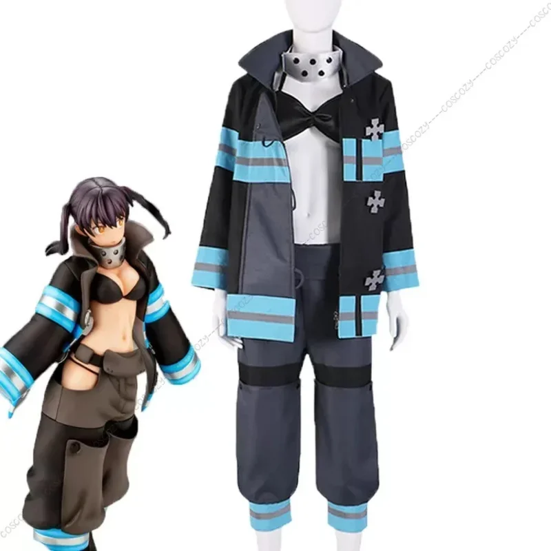 Аниме EnnEnn No Косплей Shouboutai Tamaki Kotatsu Костюм Shinra Kusakabe Takehisa Hinawa Униформа пожарного