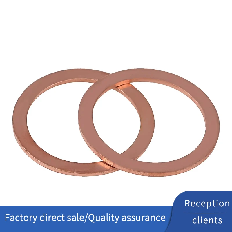 

M20 M22 M24 M27 M30 M33 M36 M42 M45 M48 M50 M60 медная шайба Морские часы уплотнение медь круглая плоская шайба винт металлический отжиг