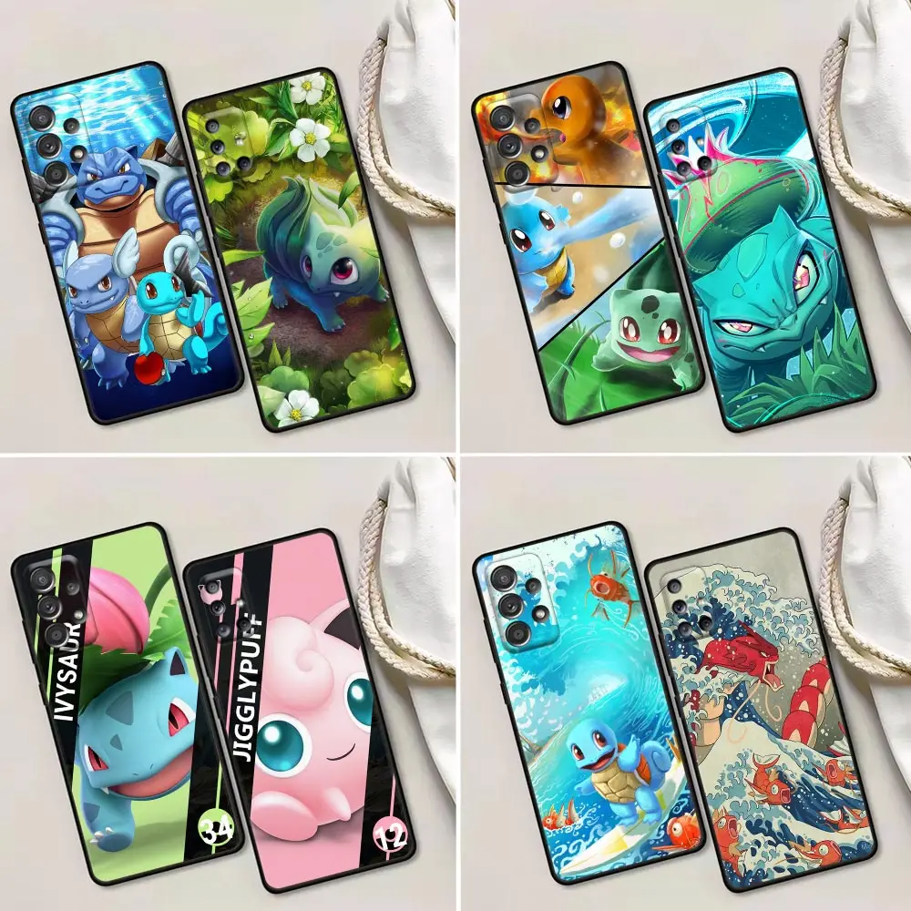 

Case For Samsung Galaxy A72 A52 A53 A71 A91 A51 A42 A41 Note 20 Ultra 9 10 Plus 5G Cases Cover Pokemon Squirtle Bulbasaur Anime