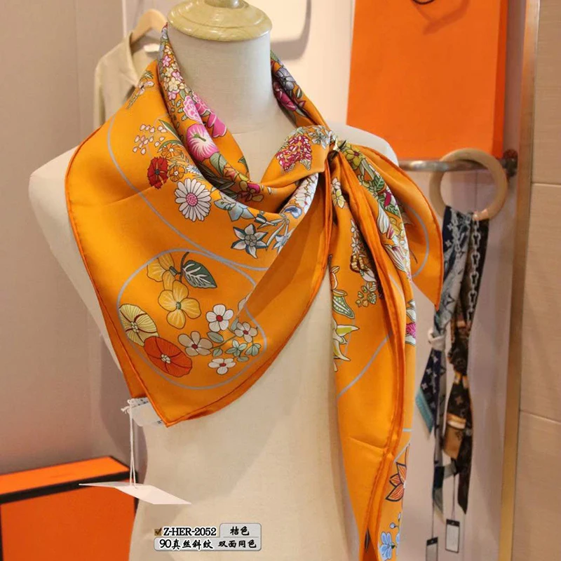 Рисунок 2 - 100% саржевый шелковый шарф