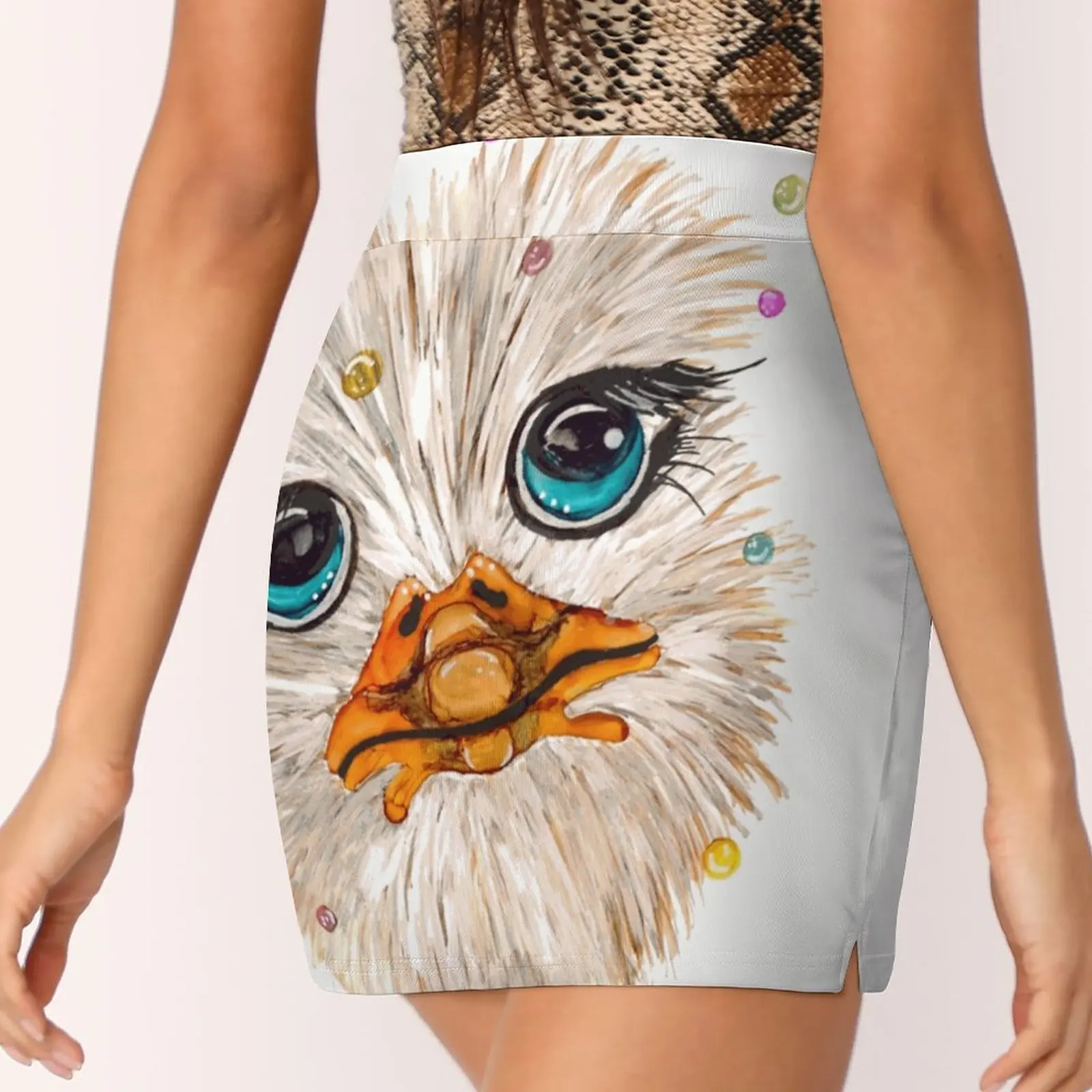 Юбки Эдгар женская мода 2022 брючная юбка мини-юбки офисная короткая страусиная