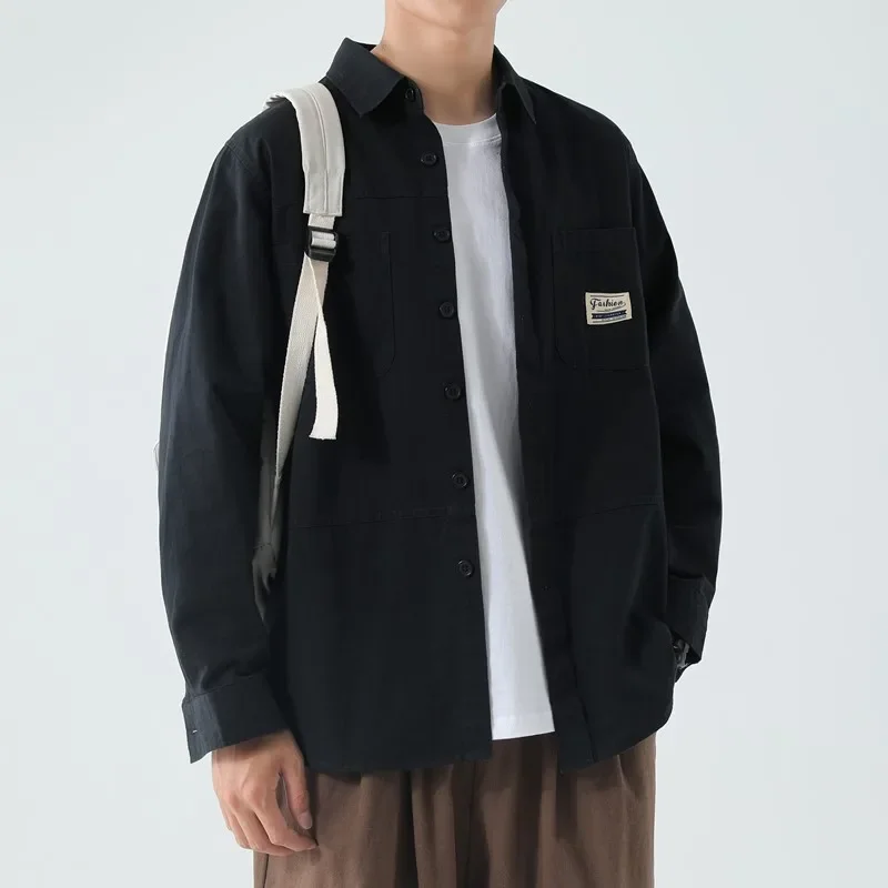 

Spring and autumn casual loose fitting men's jacket