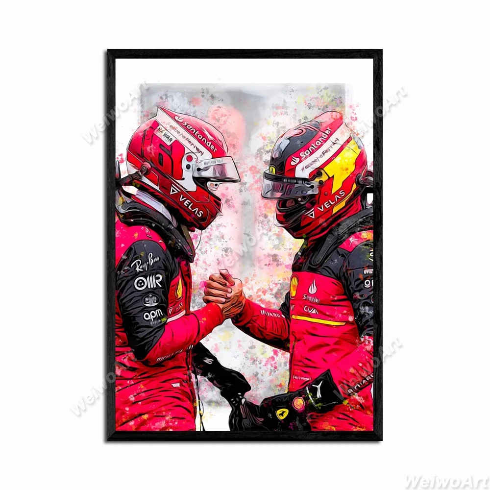 Формула 1 плакат для водителя F1 гоночный автомобиль Холст принты живопись
