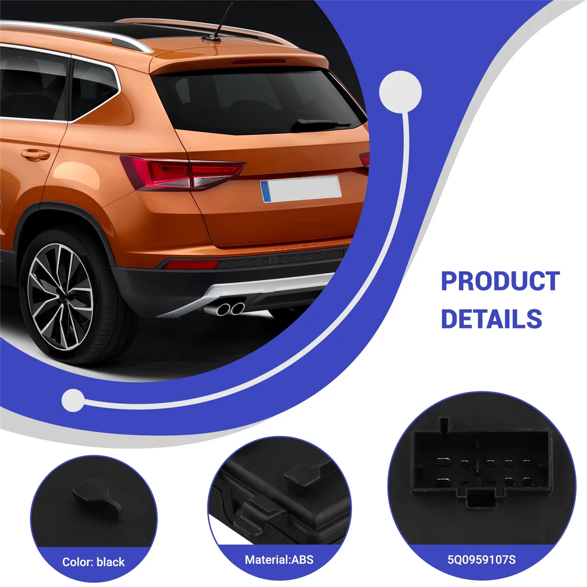 Модуль управления багажником автомобиля для VW MQB Passat B8 Tiguan MK2 блок задней дверью 5Q0