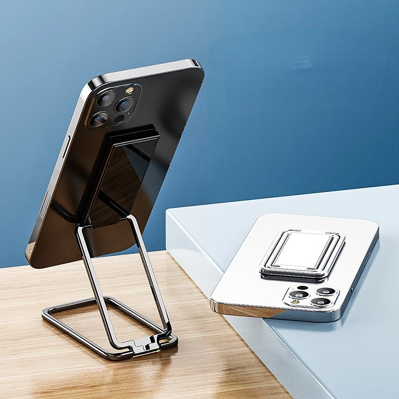 

Adjustable Cell Phone Holder for Desk Kickstand 360°Rotation Ring Grip Foldable Cellphone Stand Compatible with All phones