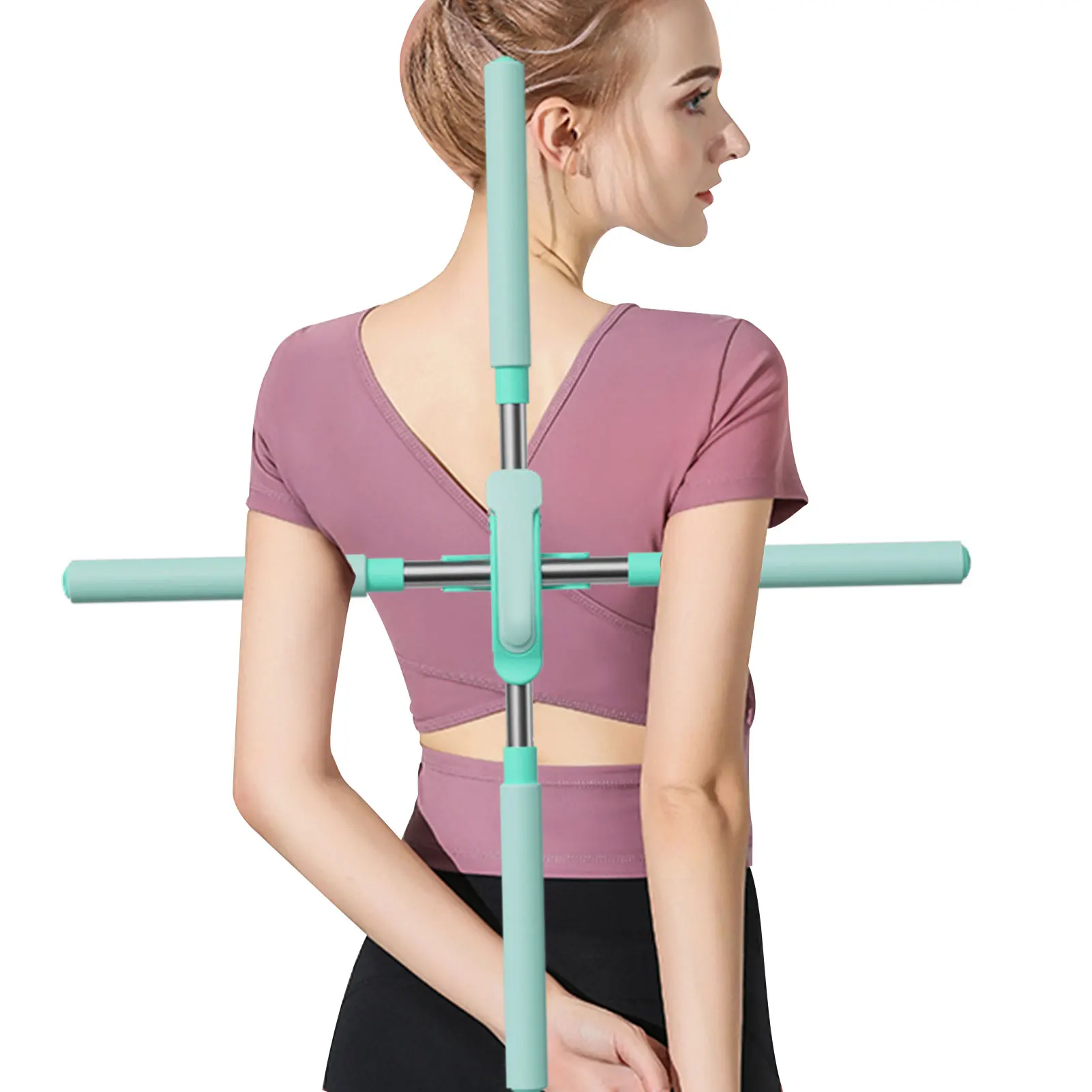 

Retractable Design Yoga Sticks Retractable Design Strong Yoga Pole Adjustable Multi-Functional Posture Corrector And Flexibility
