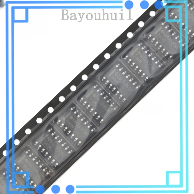 

10PCS Original Authentic SN7406DR SOIC-14 High Voltage Output Six-way Inverting Buffer/Driver Chip