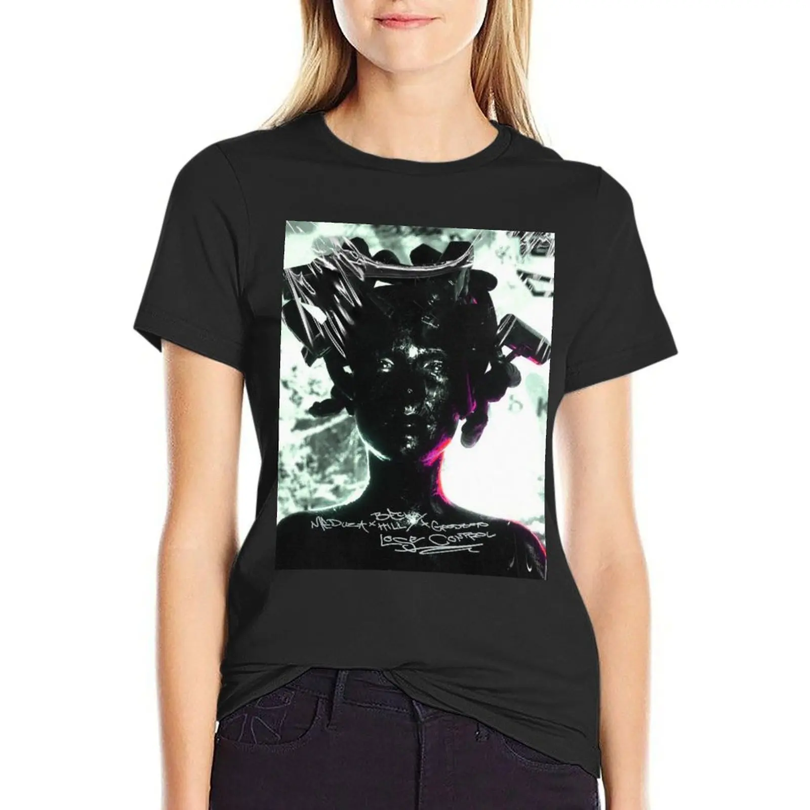 Футболка medusa meduza dj Lost control популярная блузка корейские модные топы для женщин