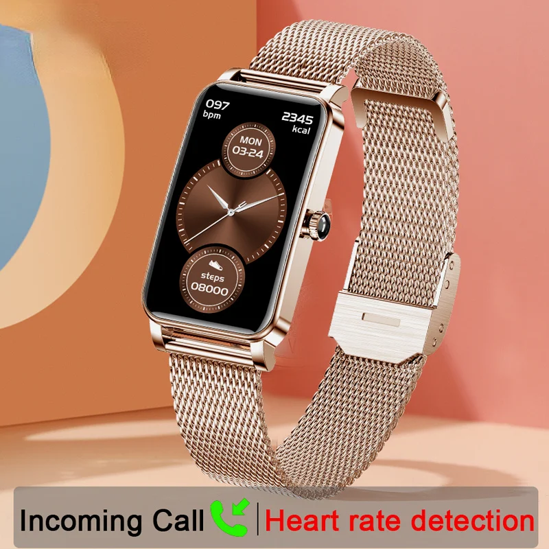 

2023 New Fashion Smartwatch Pulsometer Reminder Watch for Women Bluetooth Calls Woman IOS Android Watches Free Shipping Wearable